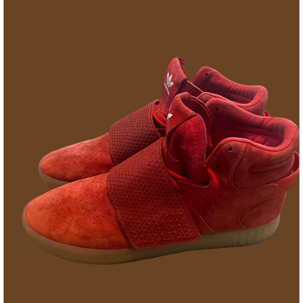 MEN'S SIZE 13- ADIDAS Tubular Invader Strap 'Red', Sneakers